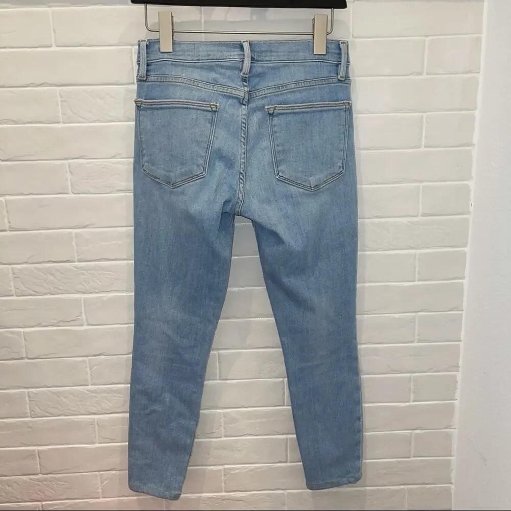 Frame Le High Skinny Jeans Light Wash 26